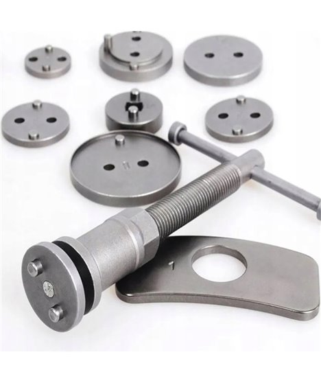 Zestaw do wyciskania naprawy cofania tłoczków hamulcowych praska klucz 18 szt.