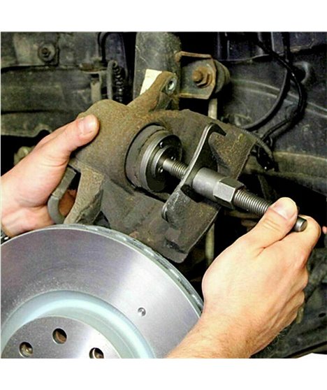 Zestaw do wyciskania naprawy cofania tłoczków hamulcowych praska klucz 18 szt.