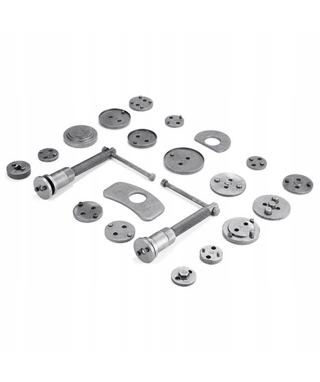 Zestaw do wyciskania naprawy cofania tłoczków hamulcowych praska klucz 21 szt.