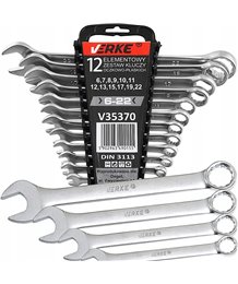 Klucze płaskie płasko-oczkowe 6-22 mm zestaw kluczy płaskich narzędzi 12 szt