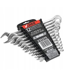 Klucze płaskie płasko-oczkowe 6-22 mm zestaw kluczy płaskich narzędzi 12 szt