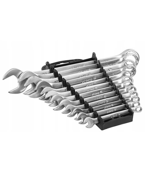 Klucze płaskie płasko-oczkowe 6-22 mm zestaw kluczy płaskich narzędzi 12 szt