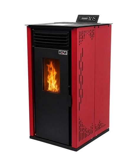 Kominek wolnostojący na pellet 8-15 kW piec na pelet sterowanie WiFi pilot