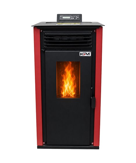 Kominek wolnostojący na pellet 8-15 kW piec na pelet sterowanie WiFi pilot
