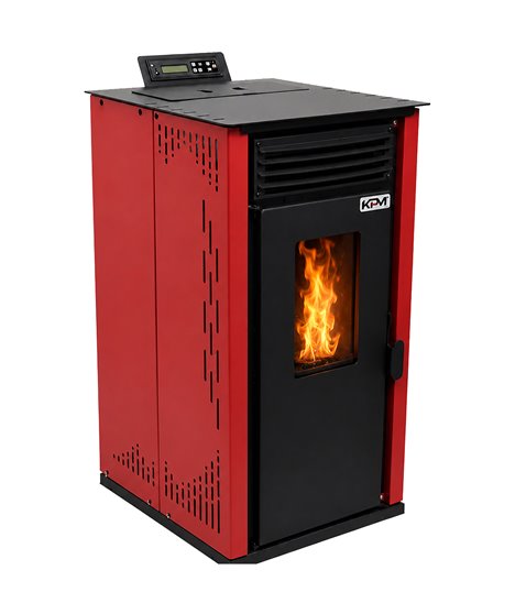 Kominek wolnostojący na pellet 8-15 kW piec na pelet sterowanie WiFi pilot