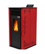 Kominek wolnostojący na pellet 8-15 kW piec na pelet sterowanie WiFi pilot