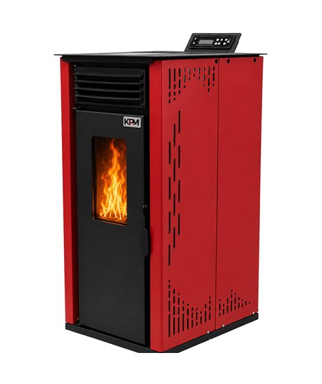 Kominek wolnostojący na pellet 8-15 kW piec na pelet sterowanie WiFi pilot
