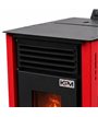 Kominek wolnostojący na pellet 8-15 kW piec na pelet sterowanie WiFi pilot