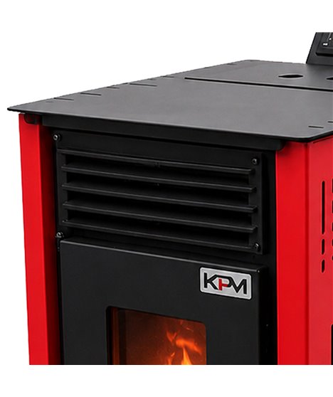 Kominek wolnostojący na pellet 8-15 kW piec na pelet sterowanie WiFi pilot