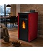 Kominek wolnostojący na pellet 8-15 kW piec na pelet sterowanie WiFi pilot