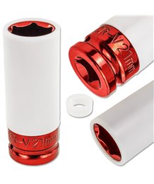 Nasadka udarowa 21 mm do felg aluminiowych 1/2" alufelg długa 80 mm CR-V