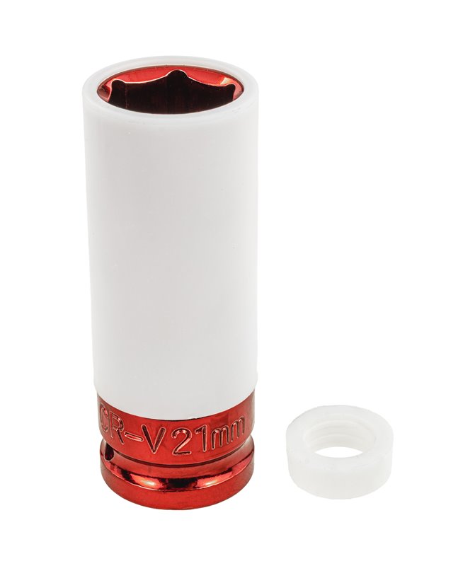 Nasadka udarowa 21 mm do felg aluminiowych 1/2" alufelg długa 80 mm CR-V