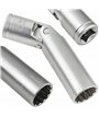 Nasadka do świec zapłonowych 14 mm 3/8 mm z przegubem cienkościenna 12-kąt