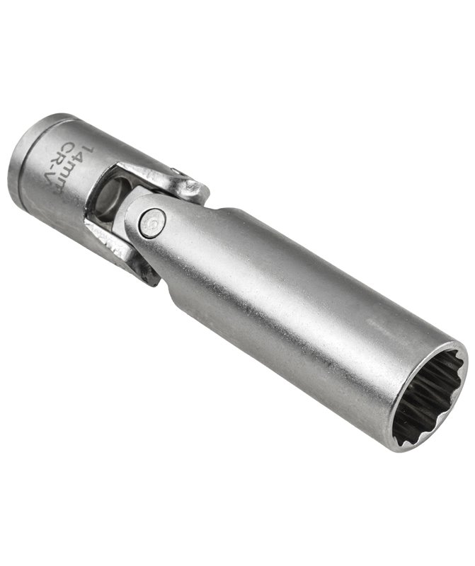 Nasadka do świec zapłonowych 14 mm 3/8 mm z przegubem cienkościenna 12-kąt
