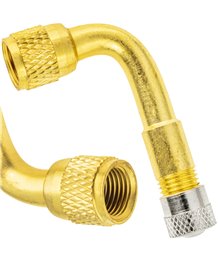 Przedłużka kątowa adapter do pompowania kół opon 90° wentyl metalowa