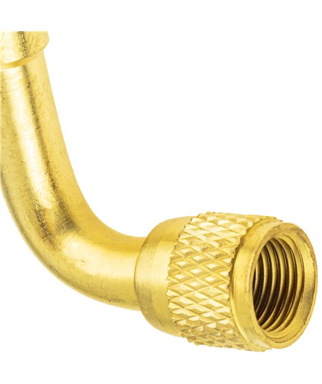 Przedłużka kątowa adapter do pompowania kół opon 90° wentyl metalowa