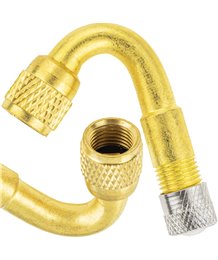 Przedłużka kątowa adapter do pompowania kół opon 45° wentyl metalowa 36 mm
