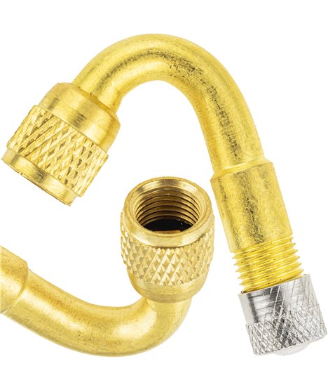 Przedłużka kątowa adapter do pompowania kół opon 45° wentyl metalowa 36 mm