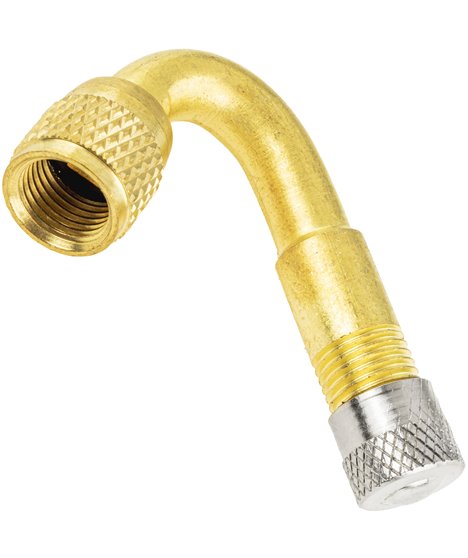 Przedłużka kątowa adapter do pompowania kół opon 45° wentyl metalowa 36 mm
