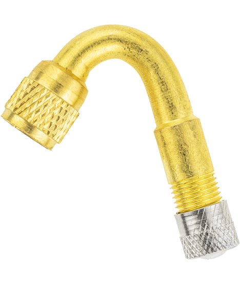 Przedłużka kątowa adapter do pompowania kół opon 45° wentyl metalowa 36 mm