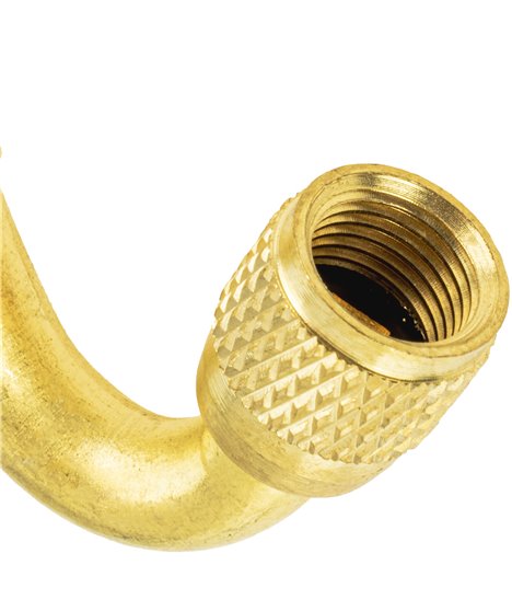 Przedłużka kątowa adapter do pompowania kół opon 45° wentyl metalowa 36 mm