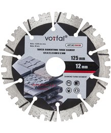 Tarcza diamentowa 125 mm do cięcia twardego betonu zbrojonego kostki cegły