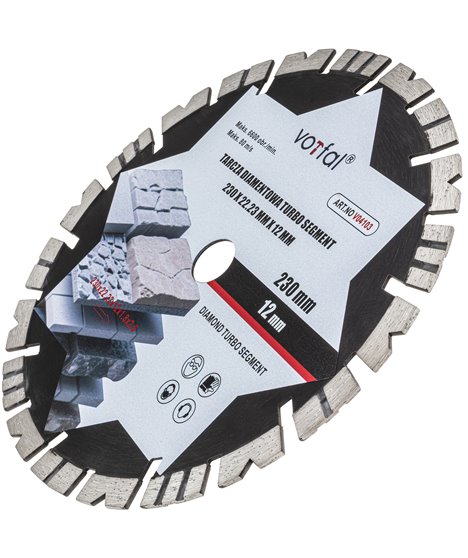 Tarcza diamentowa 230 mm do cięcia twardego betonu zbrojonego kostki cegły