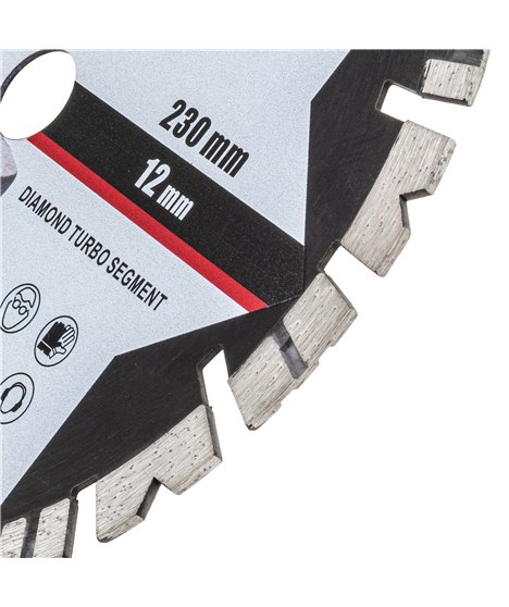 Tarcza diamentowa 230 mm do cięcia twardego betonu zbrojonego kostki cegły