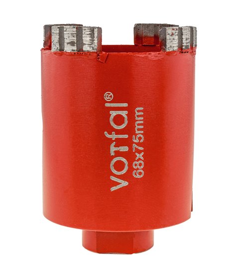 Otwornica do betonu diamentowa 68 mm koronka frez segmentowa 68x75 mm M22