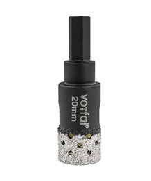 Wiertło diamentowe 20 mm koronka otwornica gres płytek ceramiki sprężyna hex