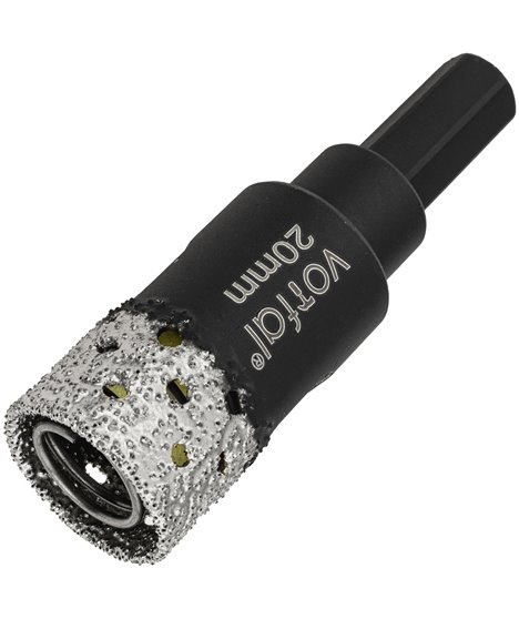 Wiertło diamentowe 20 mm koronka otwornica gres płytek ceramiki sprężyna hex