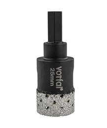 Wiertło diamentowe 25 mm koronka otwornica gres płytek ceramiki sprężyna hex