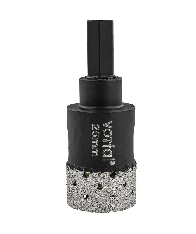 Wiertło diamentowe 25 mm koronka otwornica gres płytek ceramiki sprężyna hex