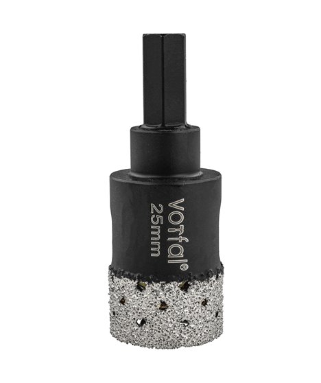 Wiertło diamentowe 25 mm koronka otwornica gres płytek ceramiki sprężyna hex