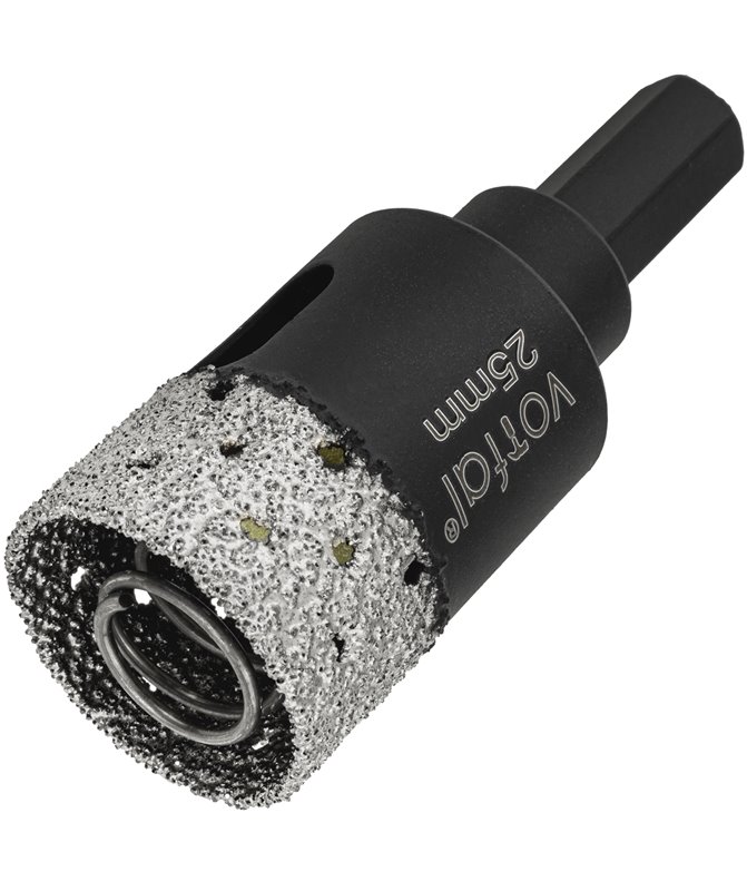 Wiertło diamentowe 25 mm koronka otwornica gres płytek ceramiki sprężyna hex
