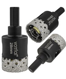 Wiertło diamentowe 28 mm koronka otwornica gres płytek ceramiki sprężyna hex
