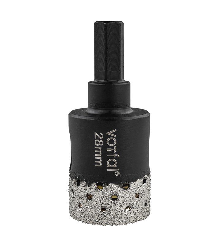 Wiertło diamentowe 28 mm koronka otwornica gres płytek ceramiki sprężyna hex
