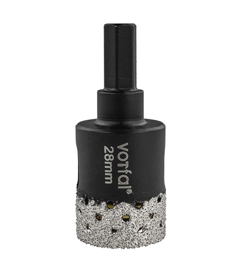 Wiertło diamentowe 28 mm koronka otwornica gres płytek ceramiki sprężyna hex