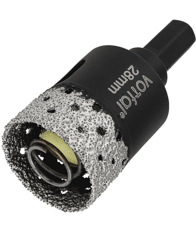 Wiertło diamentowe 28 mm koronka otwornica gres płytek ceramiki sprężyna hex