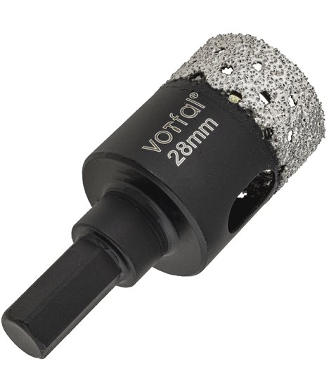 Wiertło diamentowe 28 mm koronka otwornica gres płytek ceramiki sprężyna hex