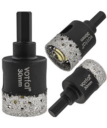 Wiertło diamentowe 30 mm koronka otwornica gres płytek ceramiki sprężyna hex