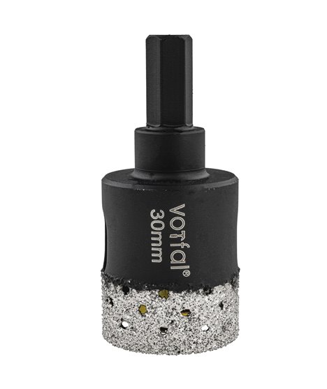 Wiertło diamentowe 30 mm koronka otwornica gres płytek ceramiki sprężyna hex