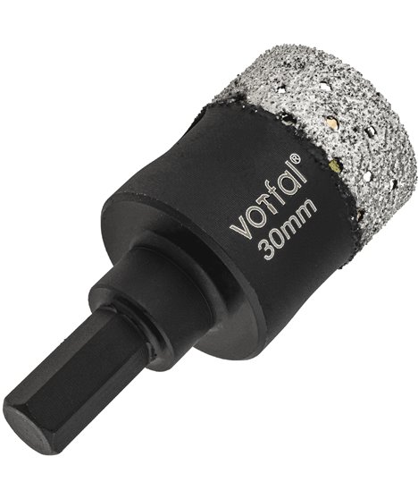Wiertło diamentowe 30 mm koronka otwornica gres płytek ceramiki sprężyna hex
