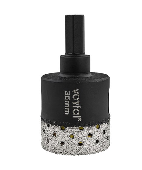 Wiertło diamentowe 35 mm koronka otwornica gres płytek ceramiki sprężyna hex