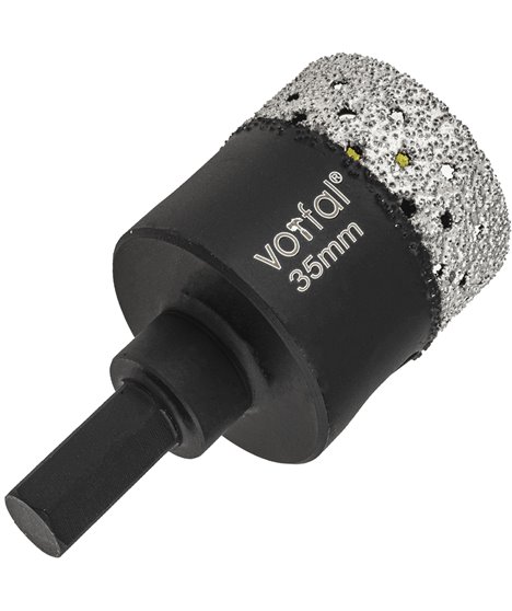 Wiertło diamentowe 35 mm koronka otwornica gres płytek ceramiki sprężyna hex