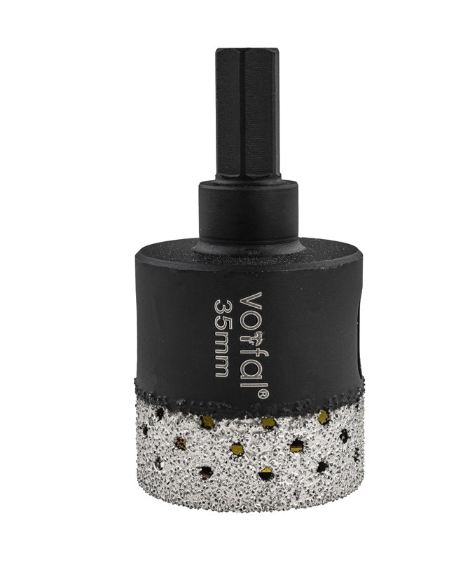 Wiertło diamentowe 40 mm koronka otwornica gres płytek ceramiki sprężyna hex