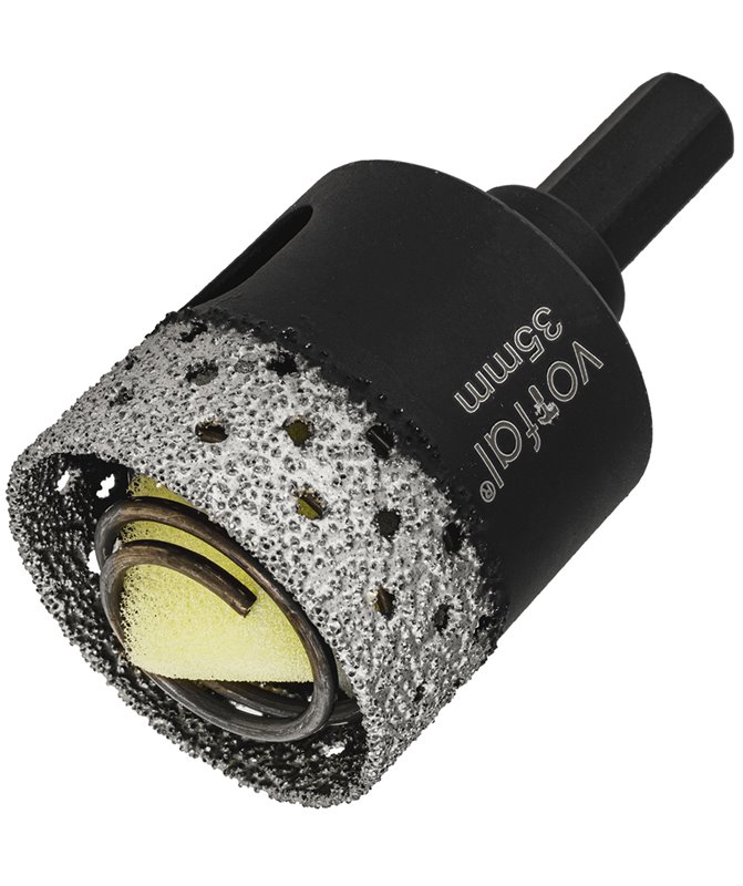 Wiertło diamentowe 40 mm koronka otwornica gres płytek ceramiki sprężyna hex
