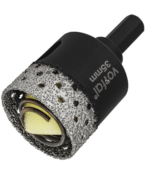 Wiertło diamentowe 40 mm koronka otwornica gres płytek ceramiki sprężyna hex