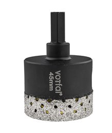 Wiertło diamentowe 45 mm koronka otwornica gres płytek ceramiki sprężyna hex