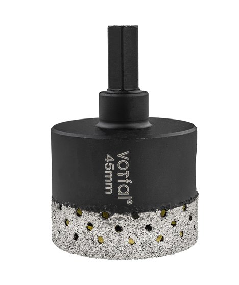 Wiertło diamentowe 45 mm koronka otwornica gres płytek ceramiki sprężyna hex